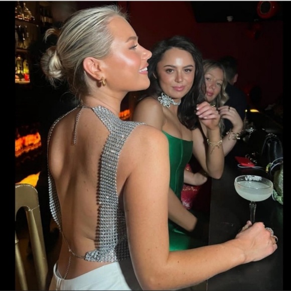 ZARA OPEN BACK RHINESTONE TOP - Picture 11 of 16